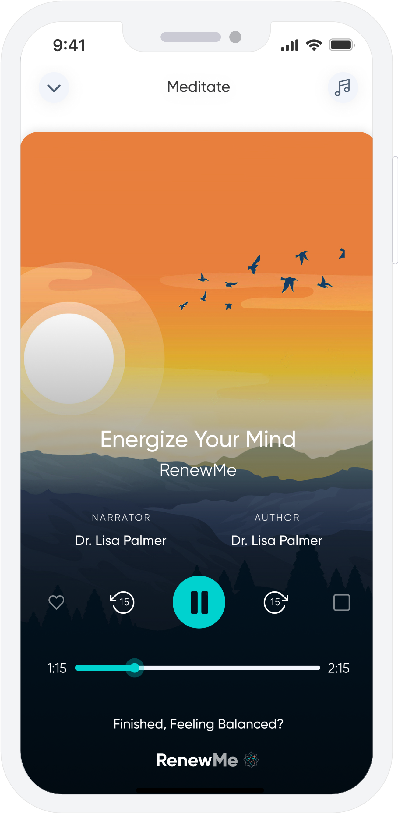 Relax and renew session selection